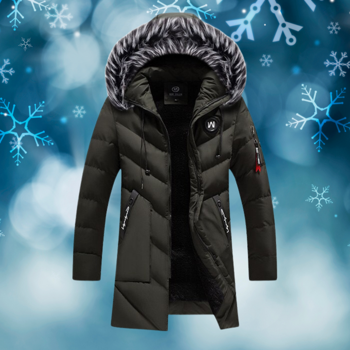 Ethan - Super Warm Stylish Winter Jacket With Fur Hood