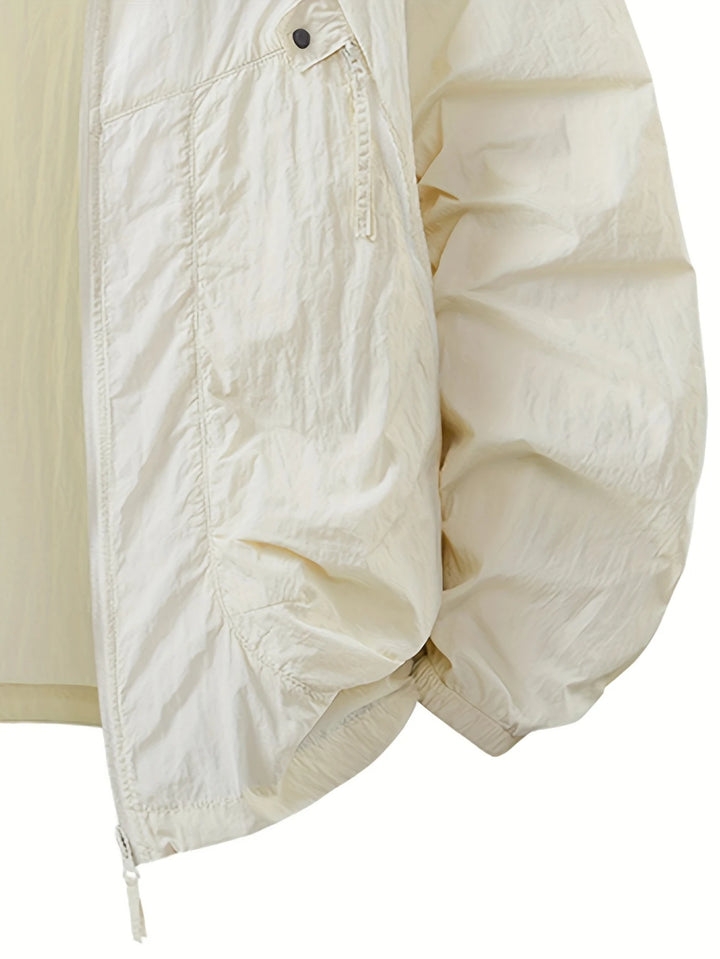 Carter - Outdoor Waterproof Windbreaker Jacket with Adjustable Hood