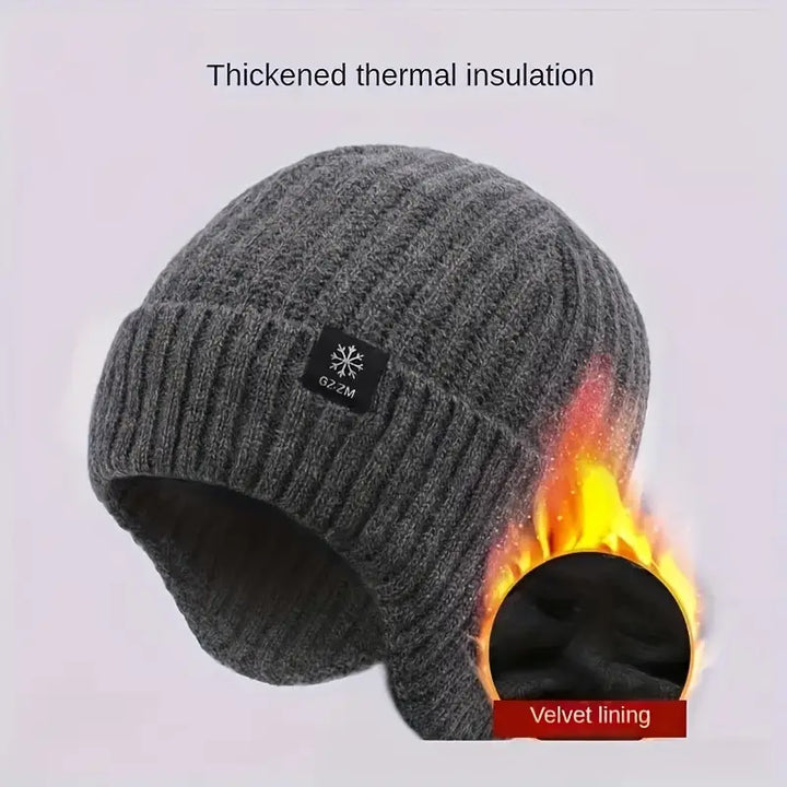 Eli - Thermal Knitted Hat with Ear Warmers
