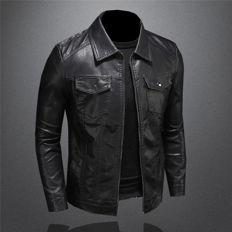 Caleb - Comfortable Proud American Leather Jacket