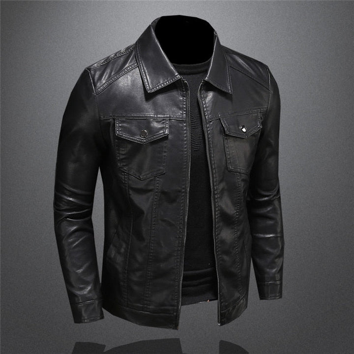 Caleb - Comfortable Proud American Leather Jacket