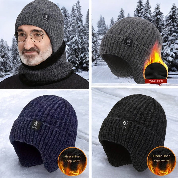 Eli - Thermal Knitted Hat with Ear Warmers