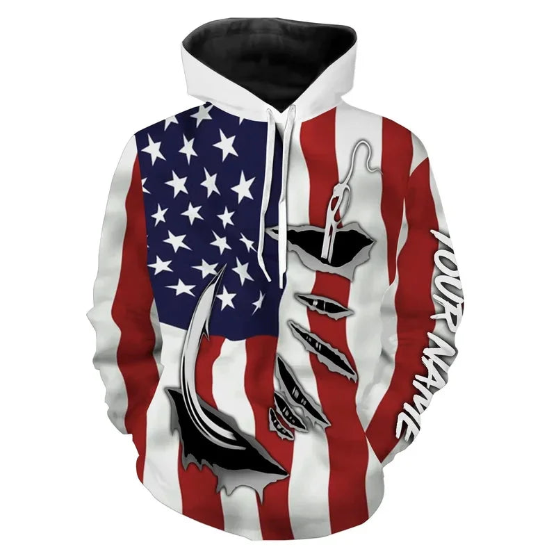 Josh - Comfortable Proud American Hoodie