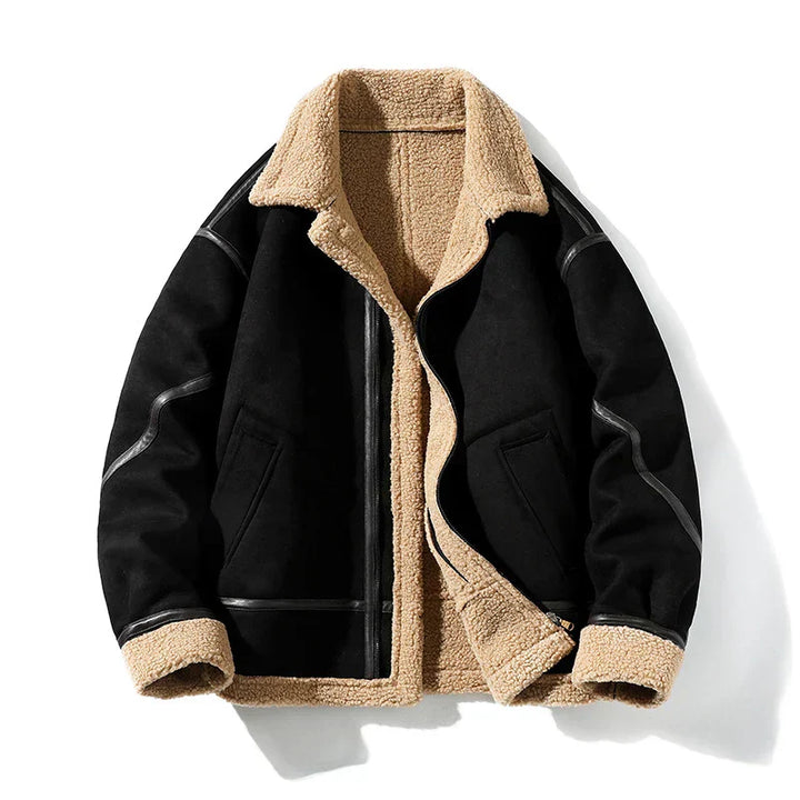 Benjamin - Comfortable Proud American Suede Leather Jacket