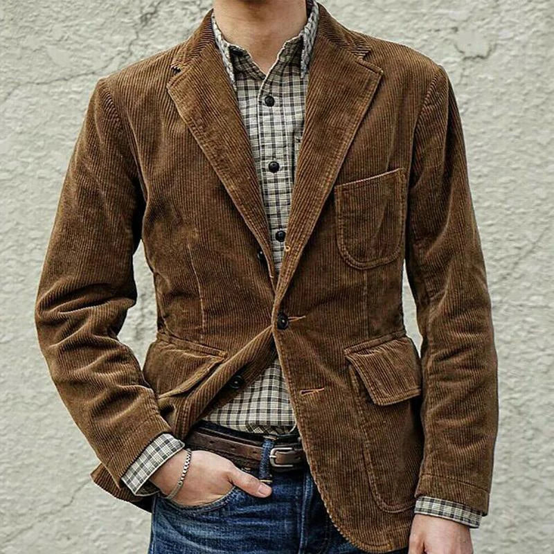 Logan - Vintage Comfortable Corduroy Blazer