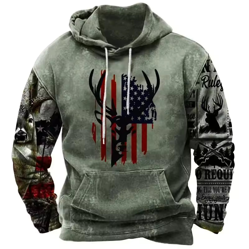 Hunter - Comfortable Proud American Hoodie
