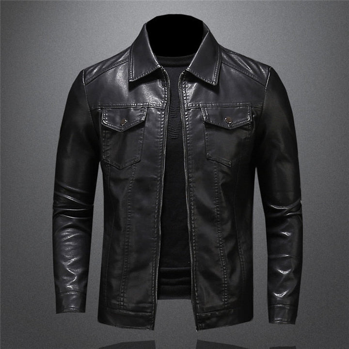 Caleb - Comfortable Proud American Leather Jacket