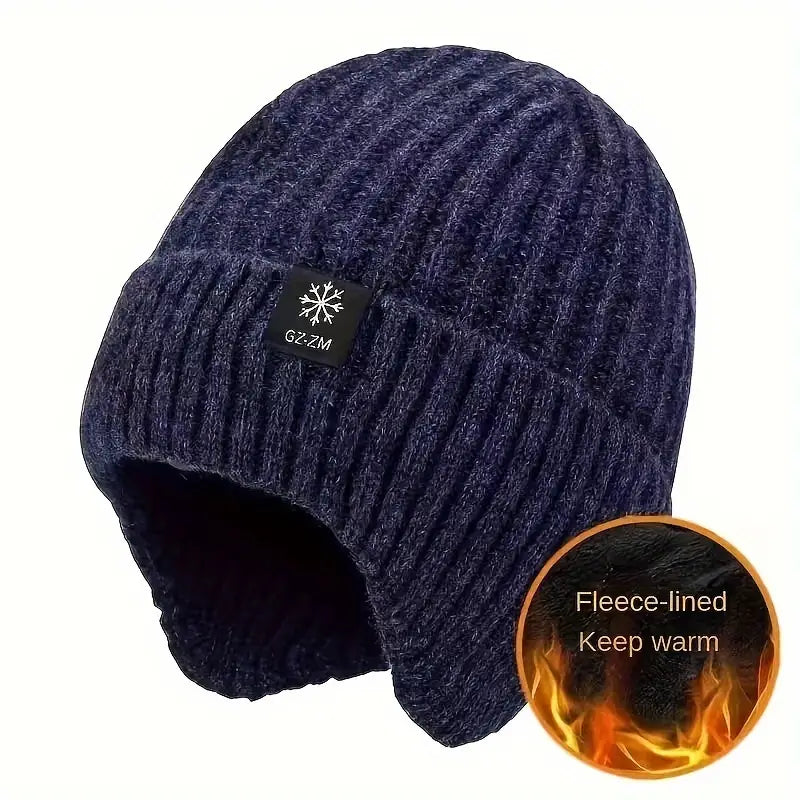 Eli - Thermal Knitted Hat with Ear Warmers