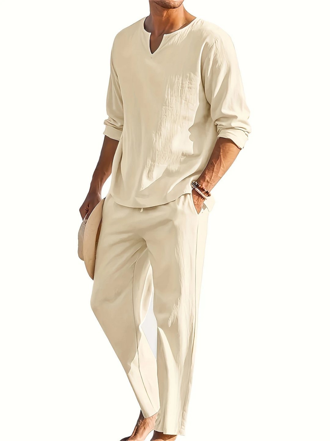 Samuel - Casual Solid Color Lounge Set