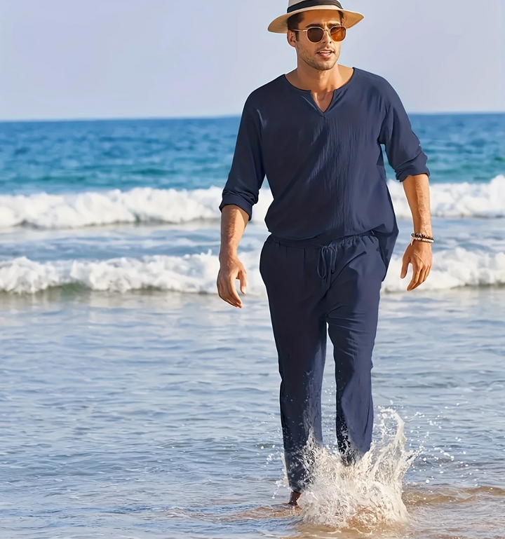 Samuel - Casual Solid Color Lounge Set