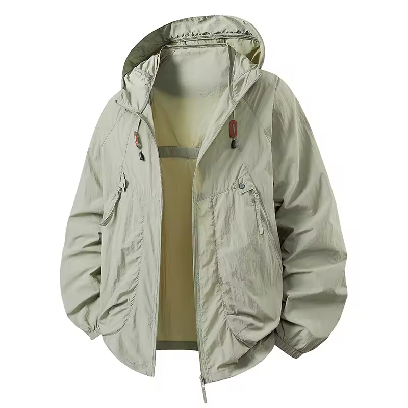 Carter - Outdoor Waterproof Windbreaker Jacket with Adjustable Hood