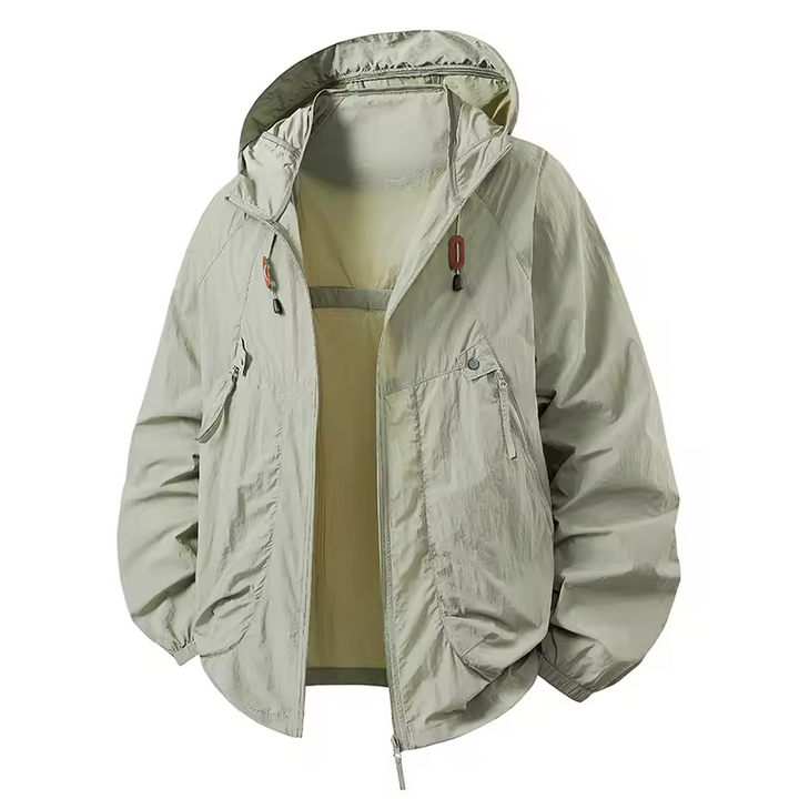 Carter - Outdoor Waterproof Windbreaker Jacket with Adjustable Hood