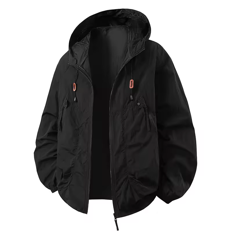 Carter - Outdoor Waterproof Windbreaker Jacket with Adjustable Hood