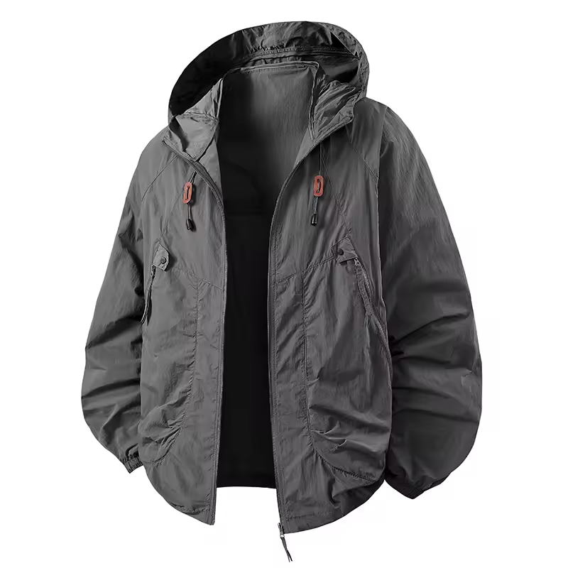 Carter - Outdoor Waterproof Windbreaker Jacket with Adjustable Hood