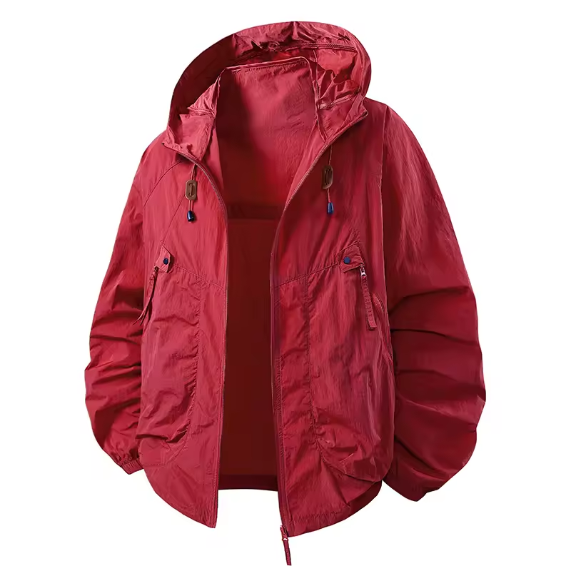 Carter - Outdoor Waterproof Windbreaker Jacket with Adjustable Hood