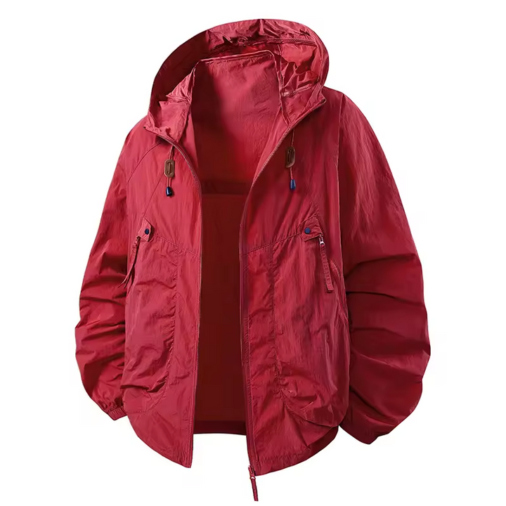 Carter - Outdoor Waterproof Windbreaker Jacket with Adjustable Hood
