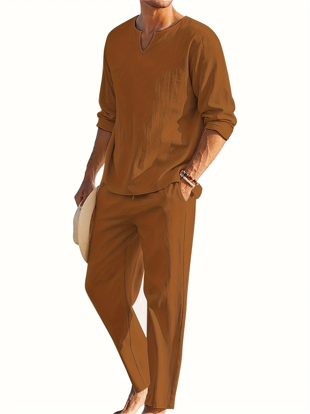 Samuel - Casual Solid Color Lounge Set