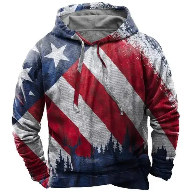 Eli - Comfortable Proud American Hoodie