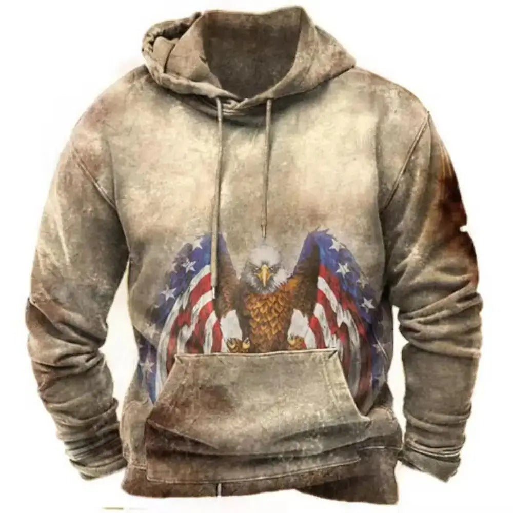 Liam - Comfortable Proud American Hoodie