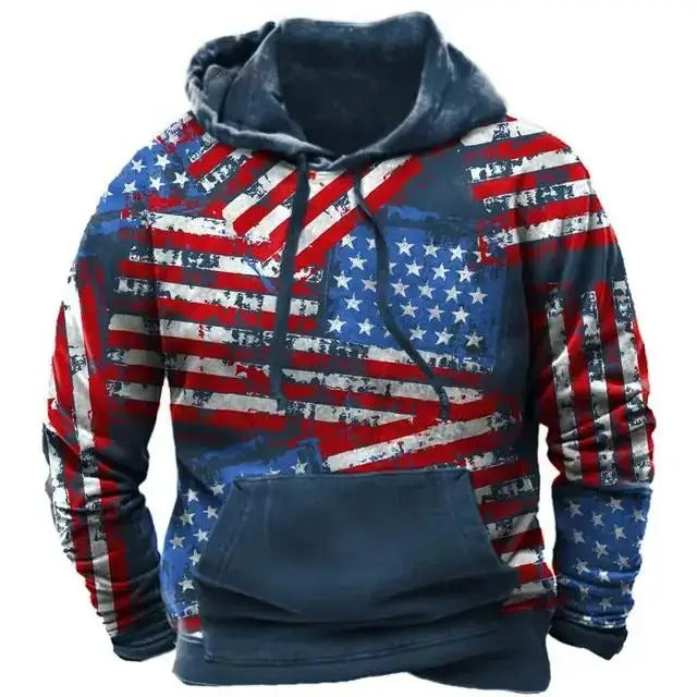 Isaac - Comfortable Proud American Hoodie