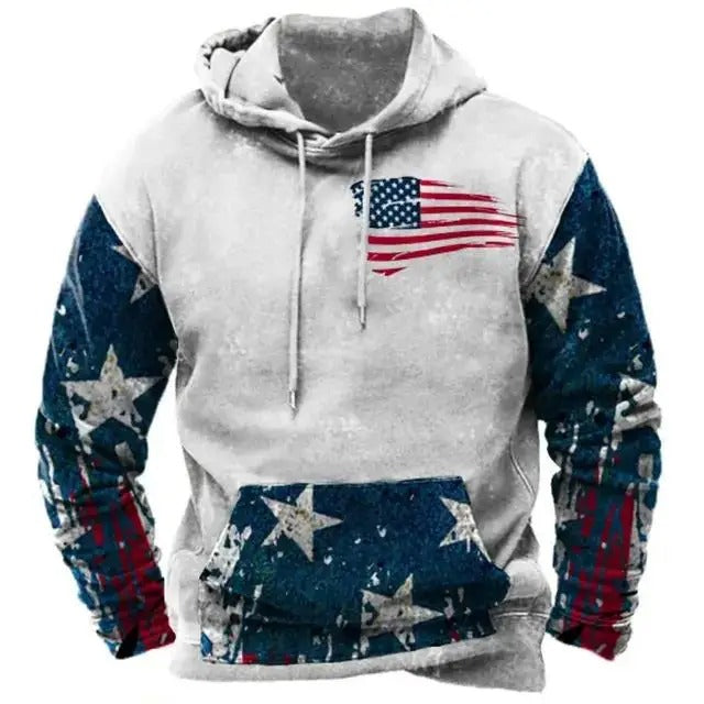 Nathan - Comfortable Proud American Hoodie