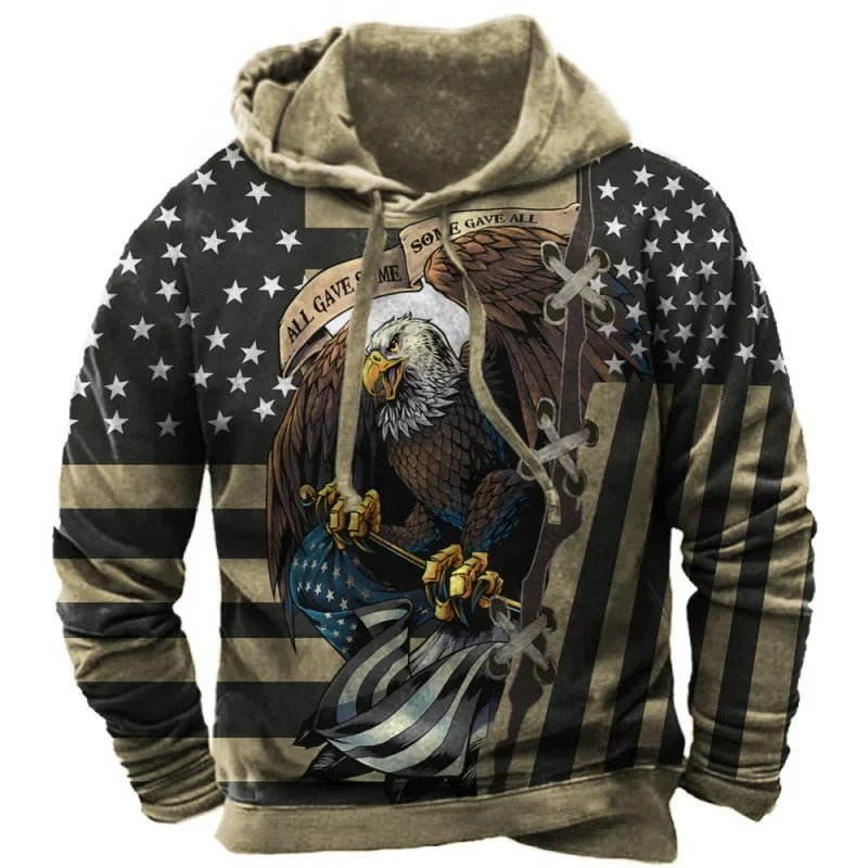 Elijah - Comfortable Proud American Hoodie