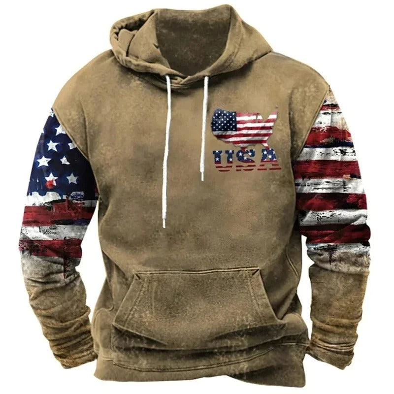 William - Comfortable Proud American Hoodie