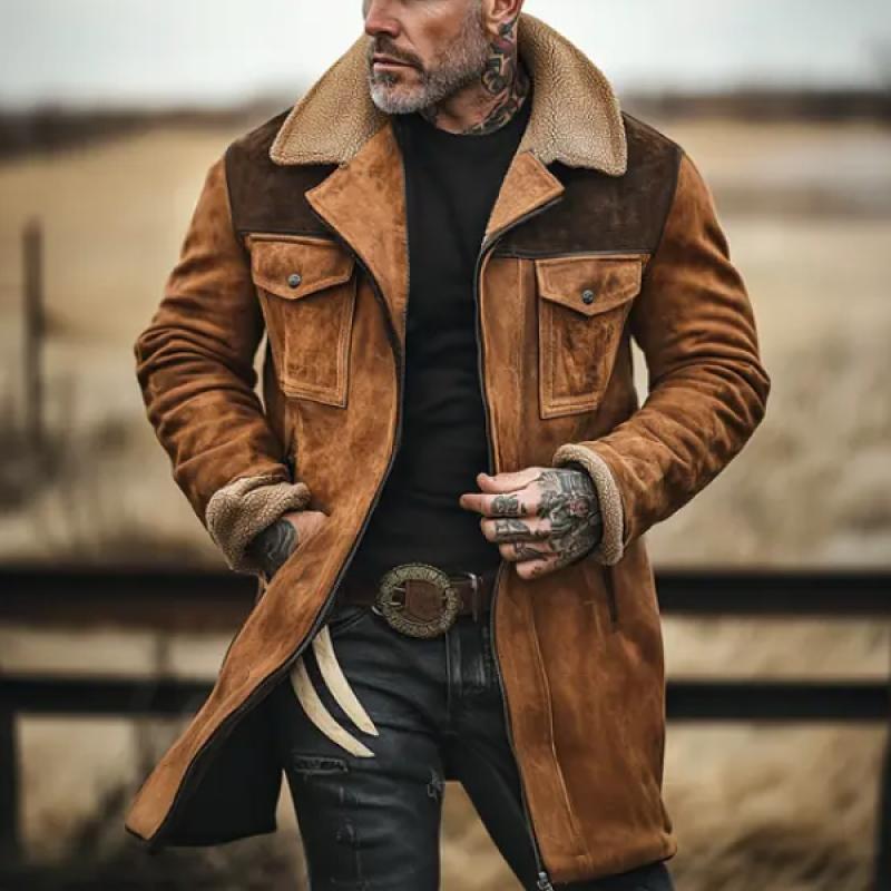 George - Comfortable Proud American Suede Leather Jacket