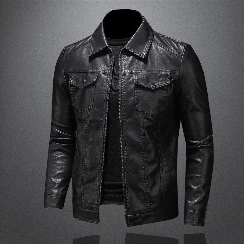 Caleb - Comfortable Proud American Leather Jacket