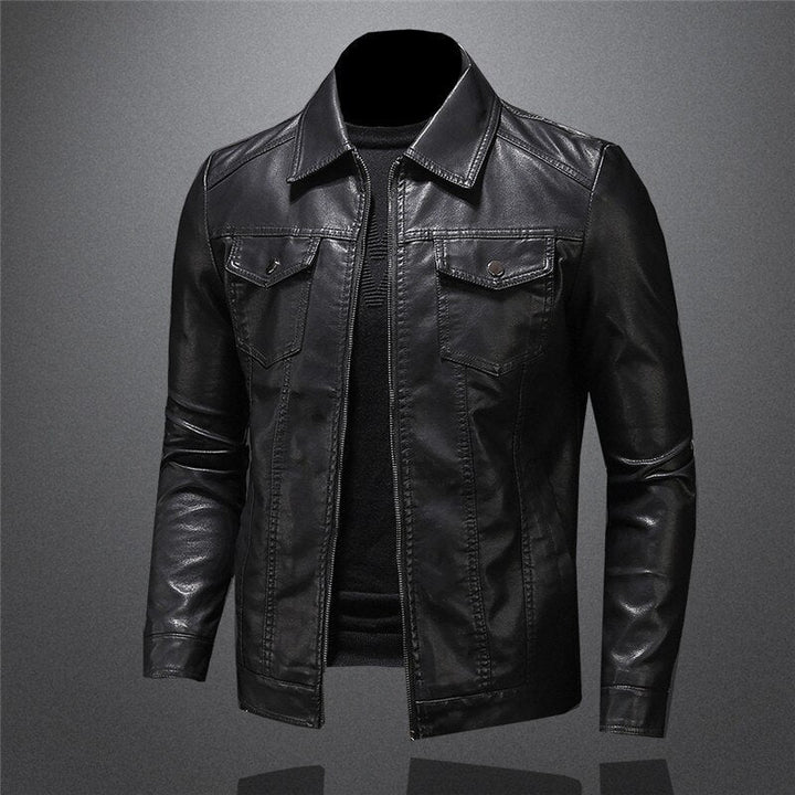 Caleb - Comfortable Proud American Leather Jacket