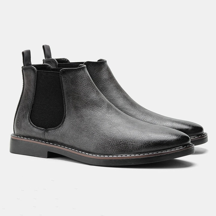 Ethan - Elegant Timeless Chelsea Leather Boots