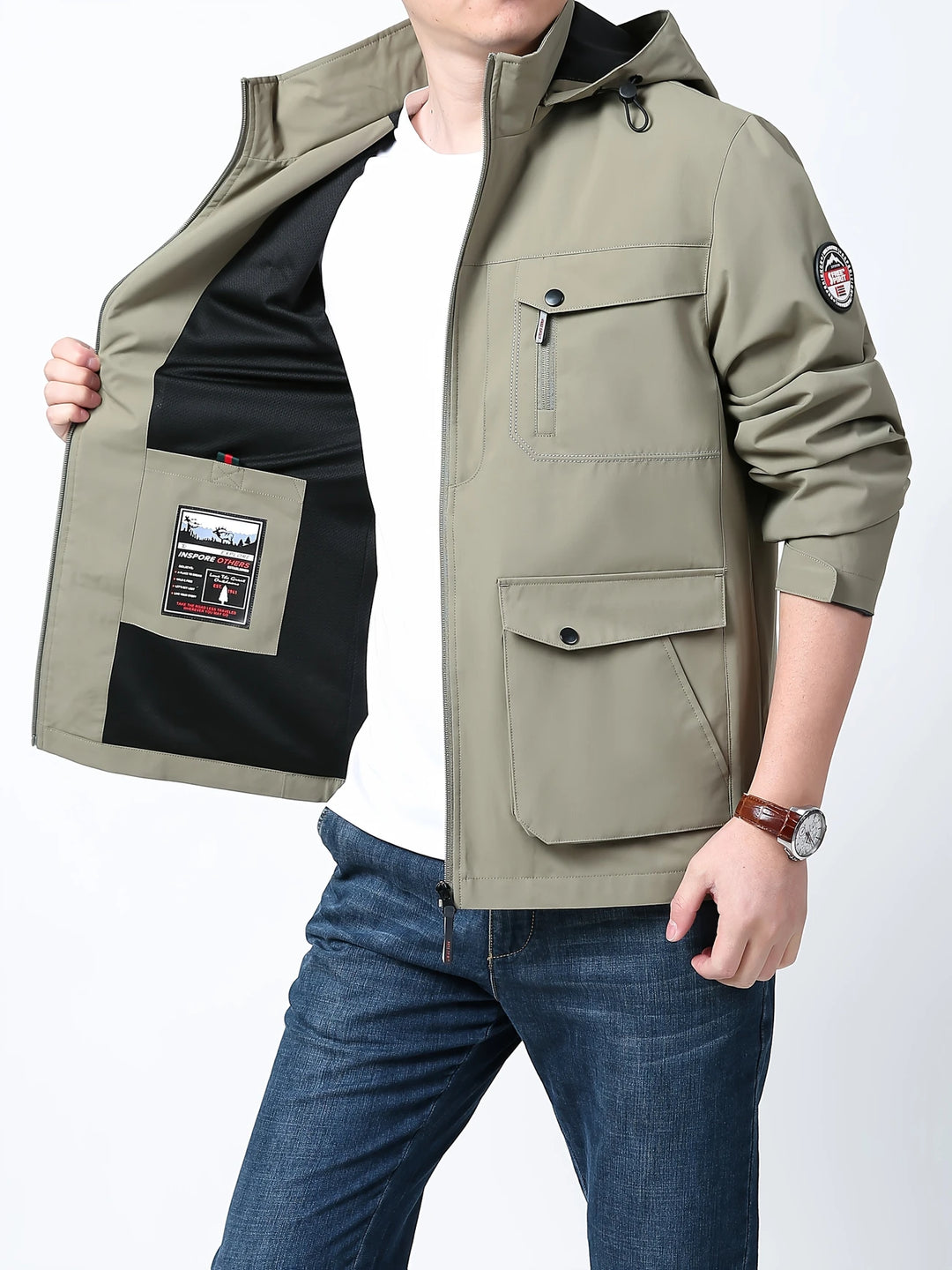 Henry - Comfortable Waterproof Jacket with Detachable Hood