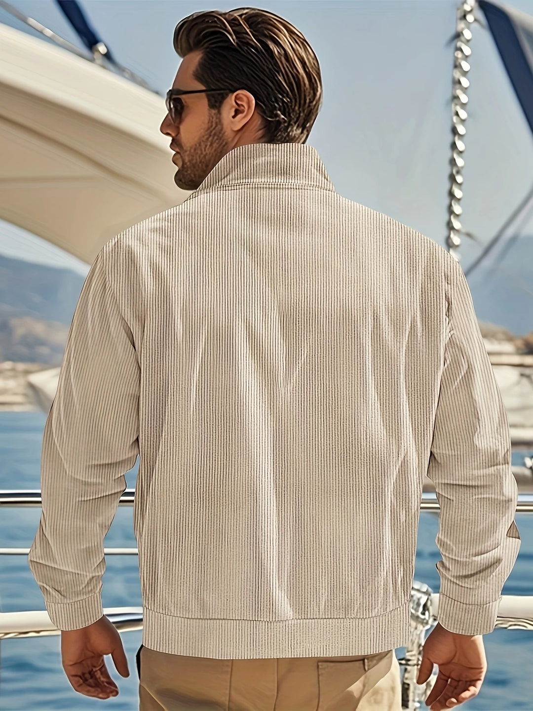 Alexander - Casual Corduroy Stand Collar Jacket