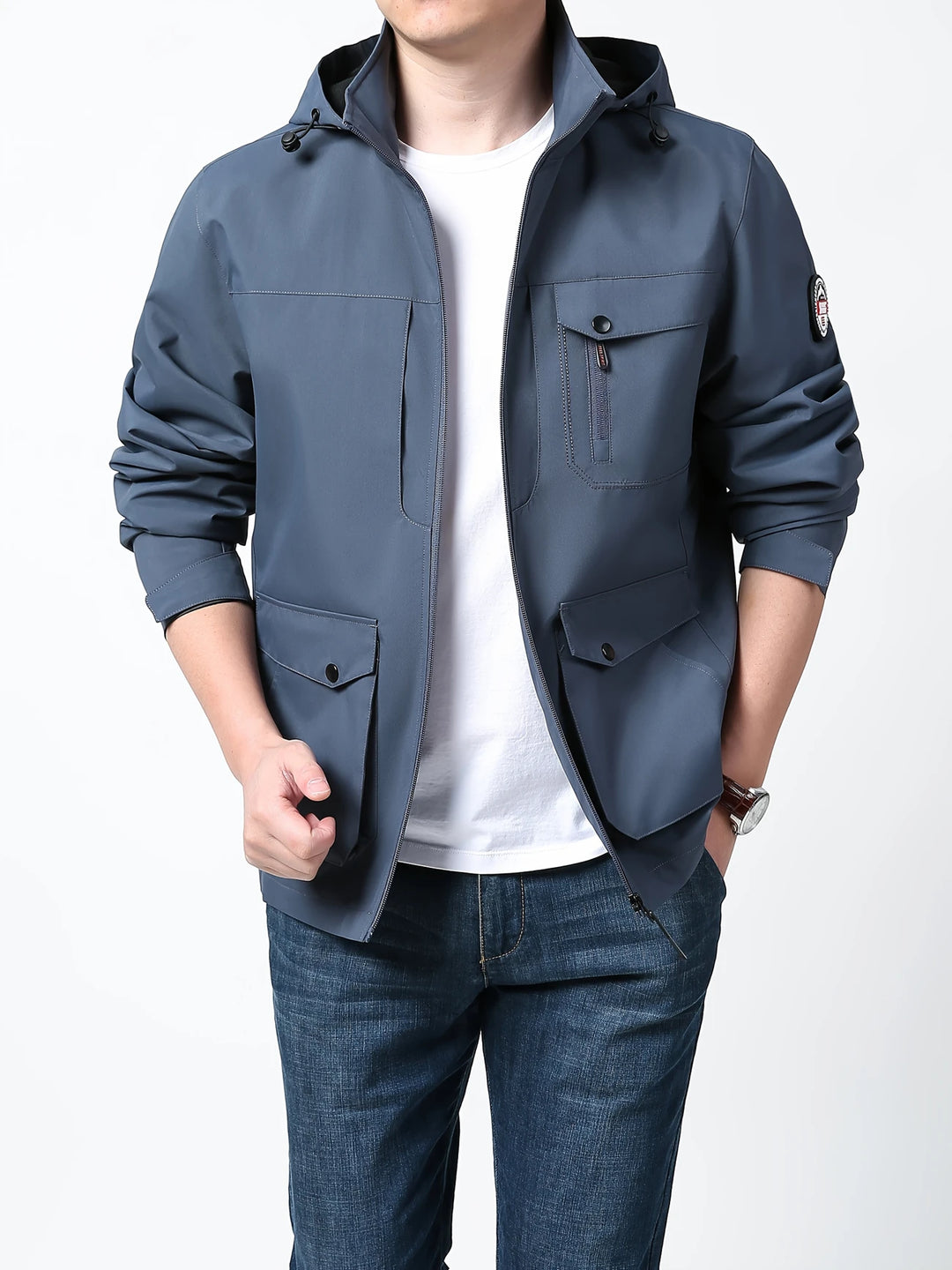 Henry - Comfortable Waterproof Jacket with Detachable Hood