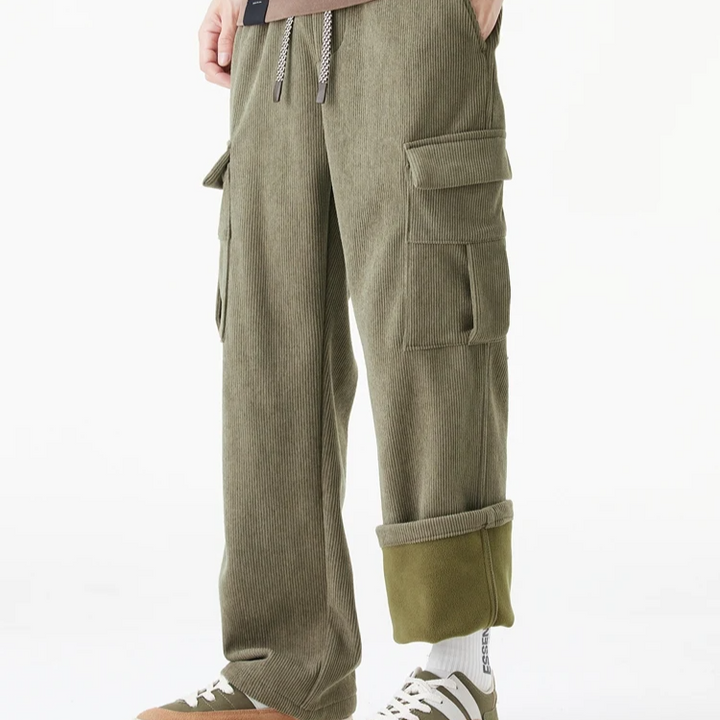James - Comfortable Fleece Lined Corduroy Pants