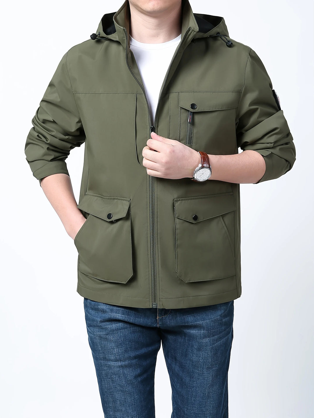Henry - Comfortable Waterproof Jacket with Detachable Hood
