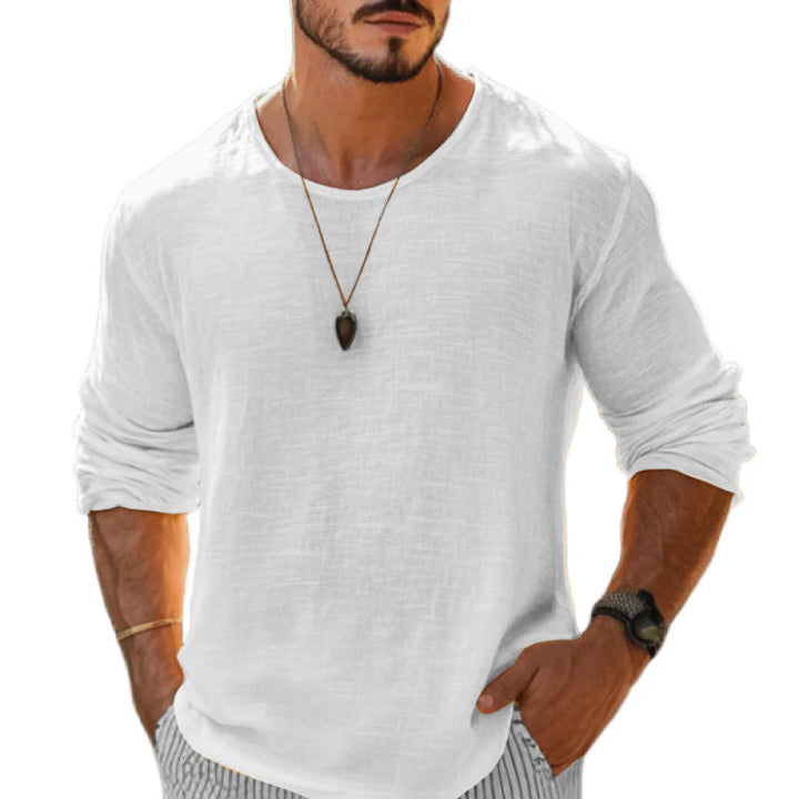 Carter - Linen Loose Long Sleeve Shirt