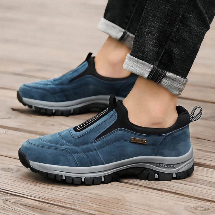 Logan - Orthopedic Hiking Suede Leather Boots with Insoles