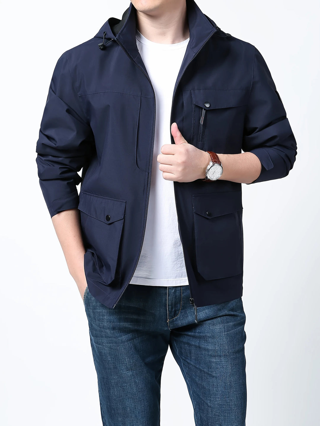 Henry - Comfortable Waterproof Jacket with Detachable Hood