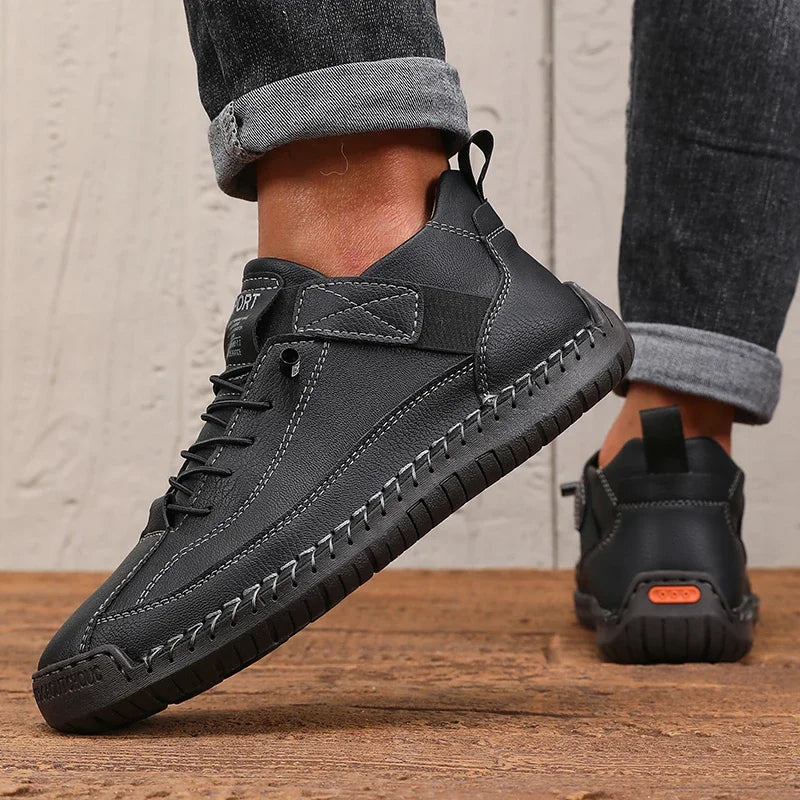 James - Vintage-Inspired Ankle Leather Boots