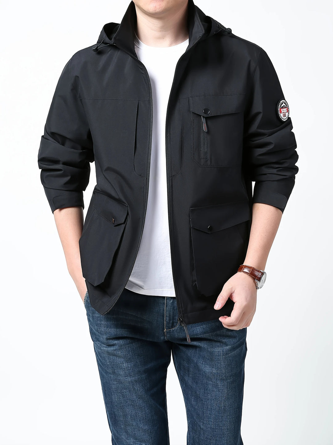 Henry - Comfortable Waterproof Jacket with Detachable Hood