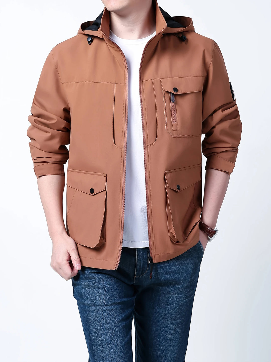 Henry - Comfortable Waterproof Jacket with Detachable Hood