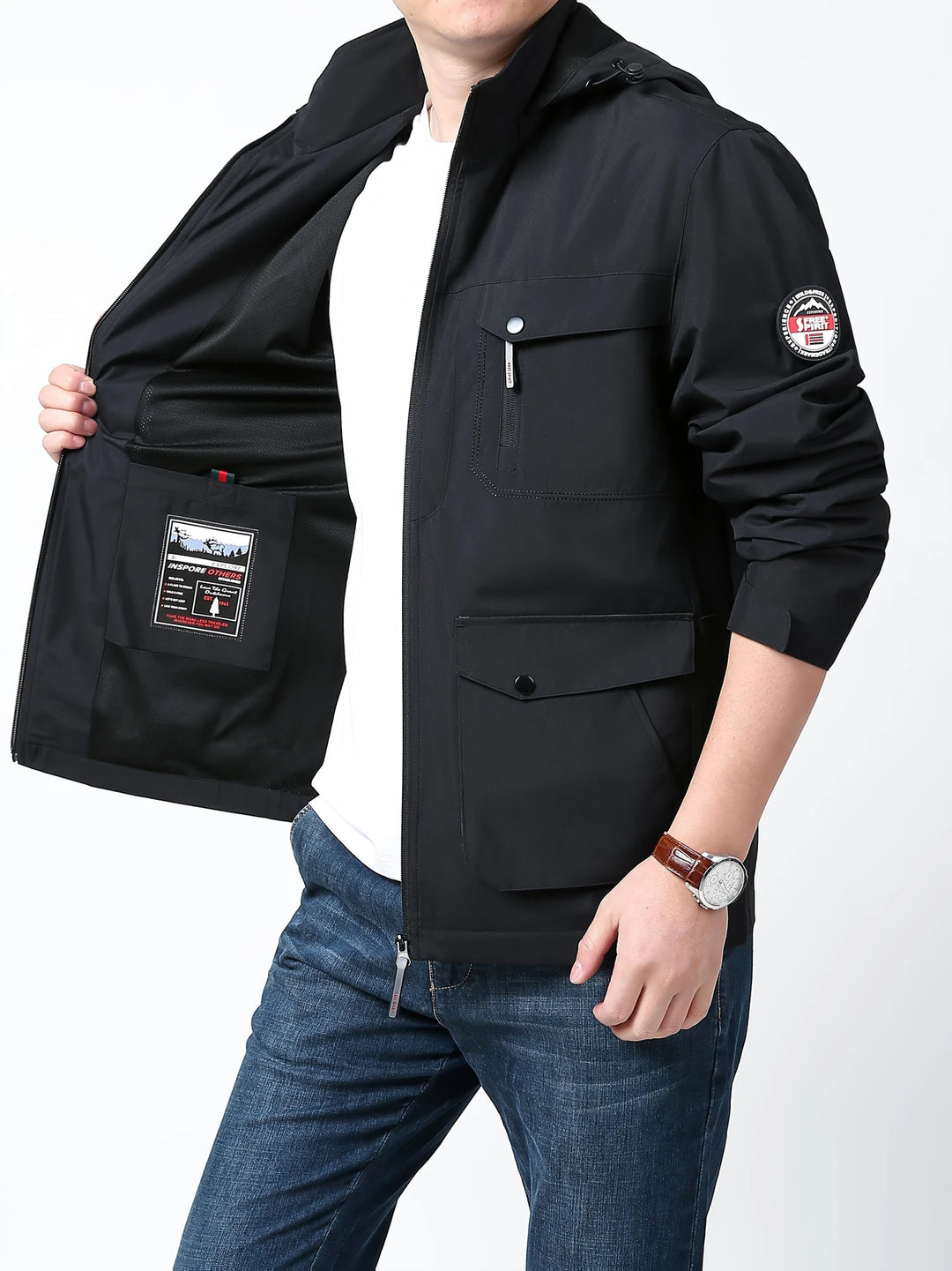 Henry - Comfortable Waterproof Jacket with Detachable Hood