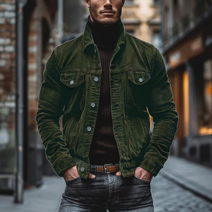 Ethan - Vintage Corduroy Single Breasted Jacket