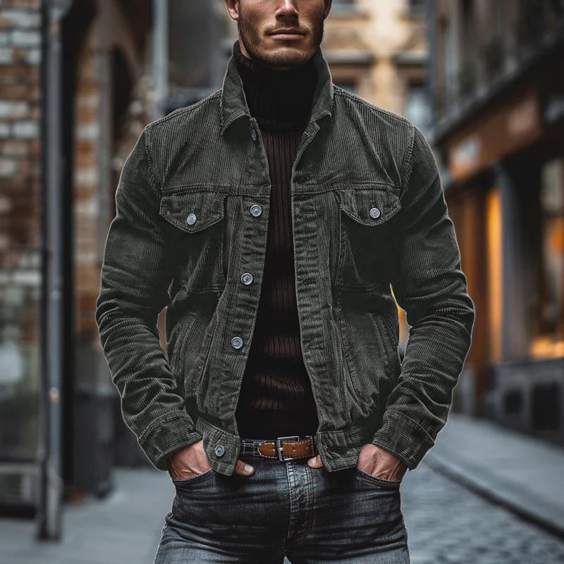 Ethan - Vintage Corduroy Single Breasted Jacket