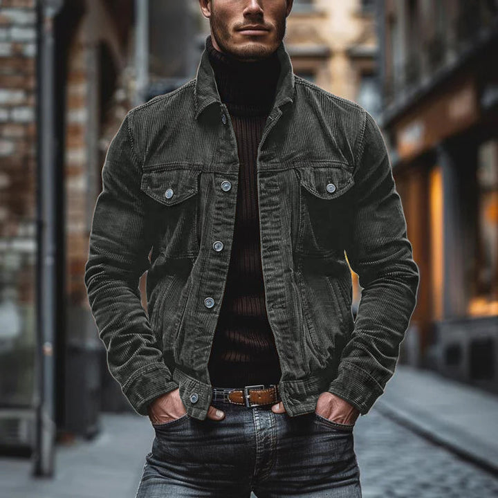 Ethan - Vintage Corduroy Single Breasted Jacket