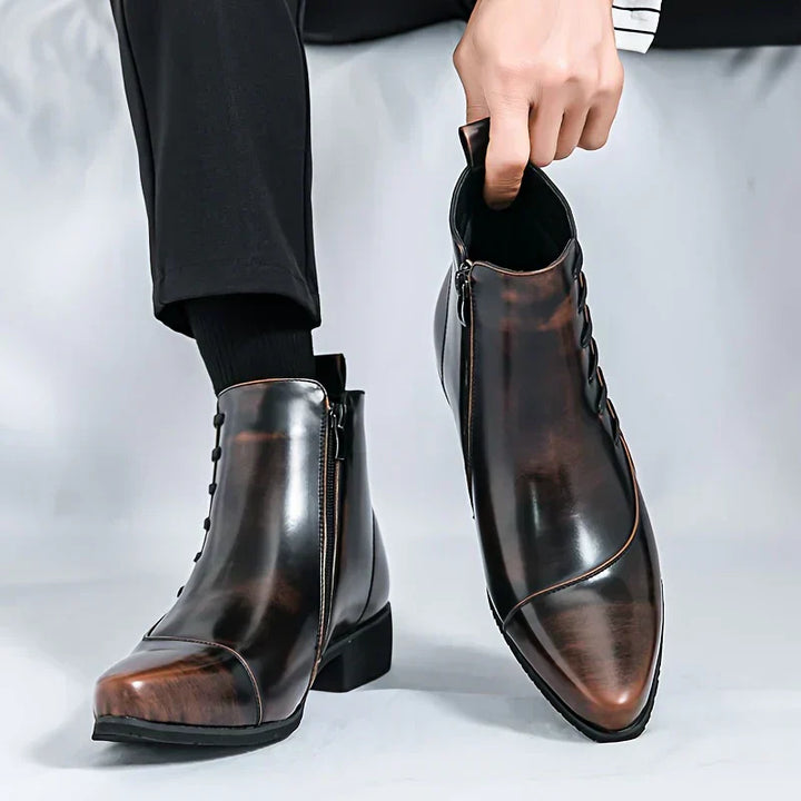 Samuel - Stylish Thatcher Leather Boots