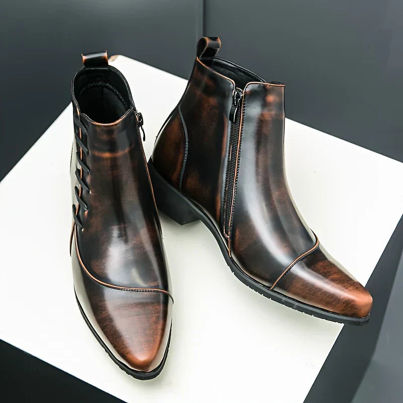 Samuel - Stylish Thatcher Leather Boots
