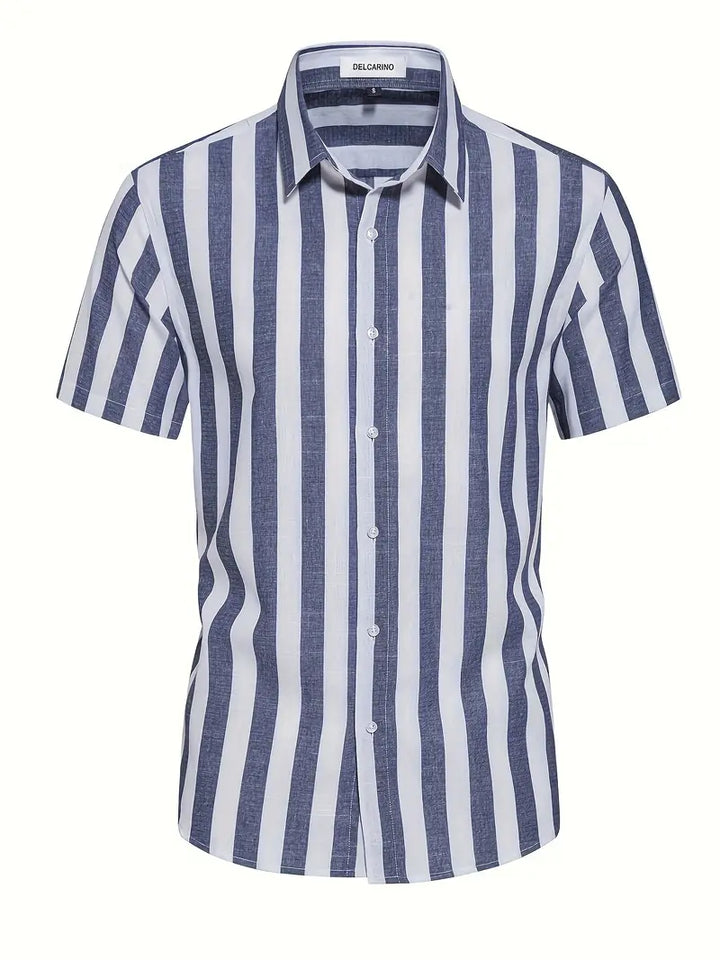 Liam - Casual Short Sleeve Striped Shirt