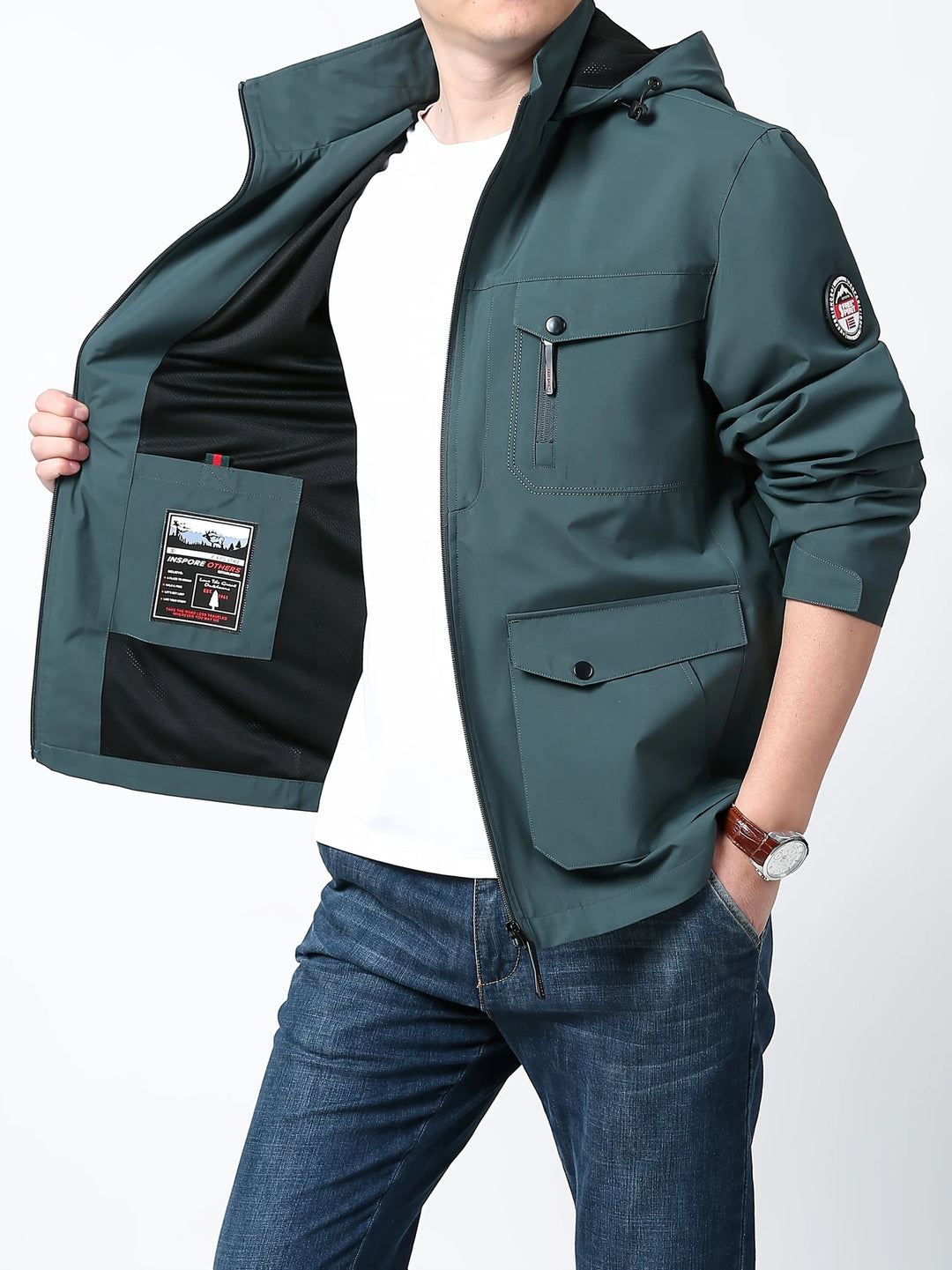 Henry - Comfortable Waterproof Jacket with Detachable Hood